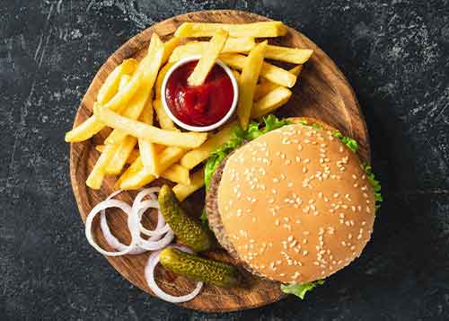 Paratha House burger